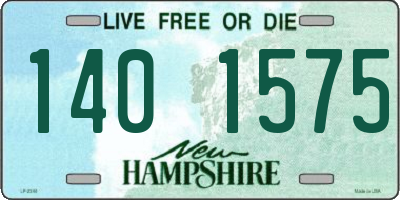 NH license plate 1401575
