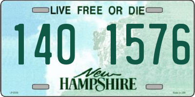 NH license plate 1401576