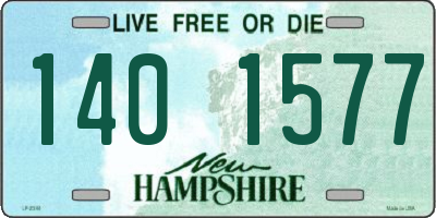 NH license plate 1401577