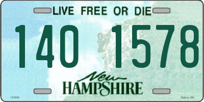 NH license plate 1401578