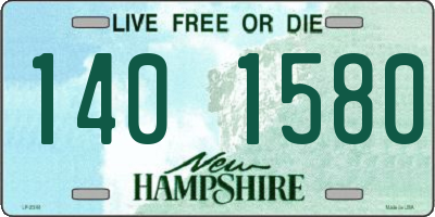 NH license plate 1401580