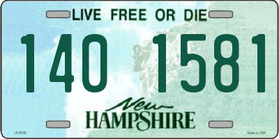 NH license plate 1401581