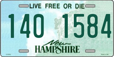 NH license plate 1401584