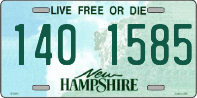 NH license plate 1401585