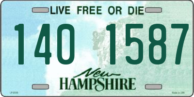NH license plate 1401587