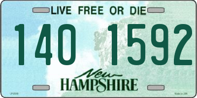NH license plate 1401592