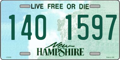NH license plate 1401597
