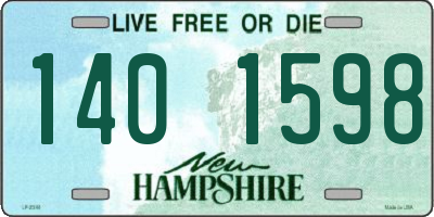 NH license plate 1401598