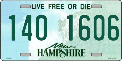 NH license plate 1401606
