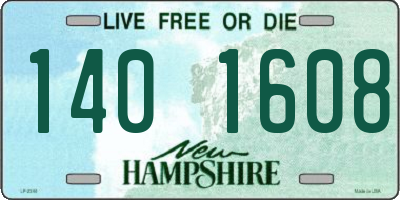 NH license plate 1401608