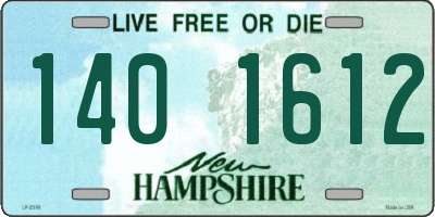 NH license plate 1401612