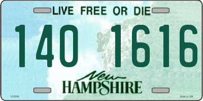 NH license plate 1401616