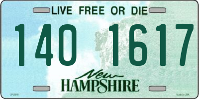 NH license plate 1401617