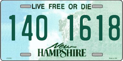 NH license plate 1401618