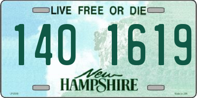 NH license plate 1401619