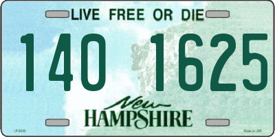 NH license plate 1401625