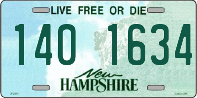 NH license plate 1401634