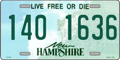 NH license plate 1401636