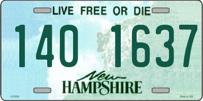 NH license plate 1401637