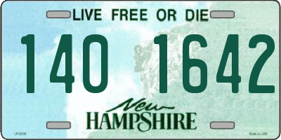 NH license plate 1401642