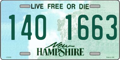 NH license plate 1401663