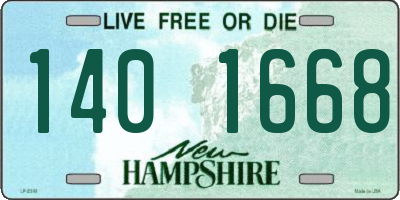 NH license plate 1401668