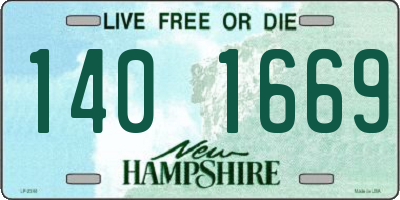 NH license plate 1401669