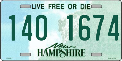 NH license plate 1401674
