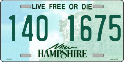 NH license plate 1401675