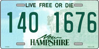 NH license plate 1401676