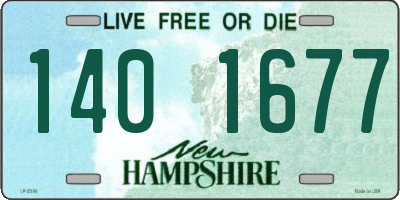 NH license plate 1401677