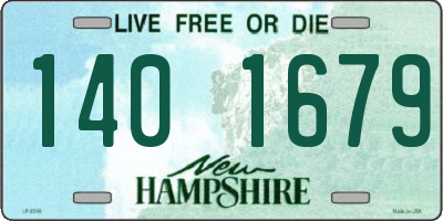 NH license plate 1401679