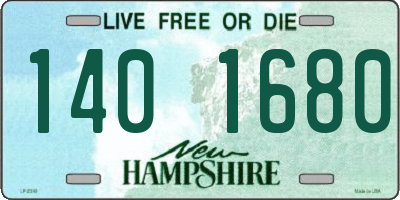 NH license plate 1401680