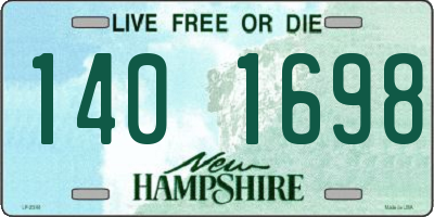 NH license plate 1401698