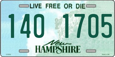 NH license plate 1401705