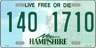 NH license plate 1401710