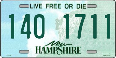 NH license plate 1401711