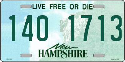 NH license plate 1401713