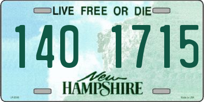 NH license plate 1401715