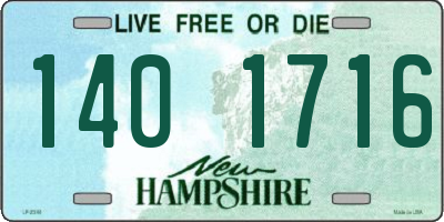 NH license plate 1401716