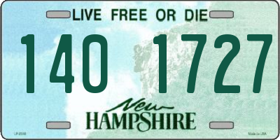 NH license plate 1401727