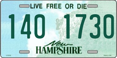 NH license plate 1401730