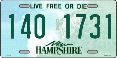 NH license plate 1401731
