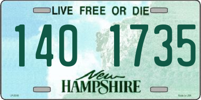 NH license plate 1401735