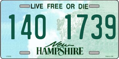 NH license plate 1401739