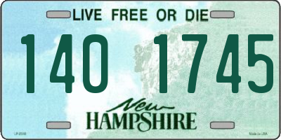 NH license plate 1401745