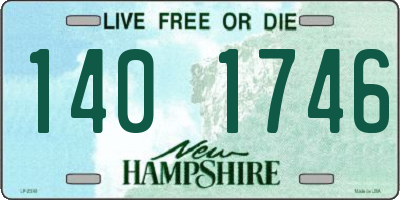 NH license plate 1401746