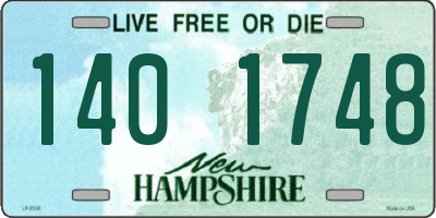 NH license plate 1401748