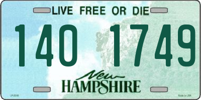 NH license plate 1401749