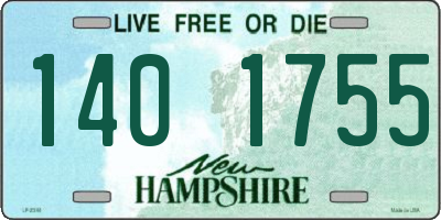 NH license plate 1401755